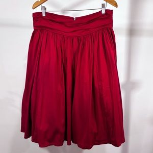 Torrid High Waisted Red Retro Midi Skirt (New With Tags)